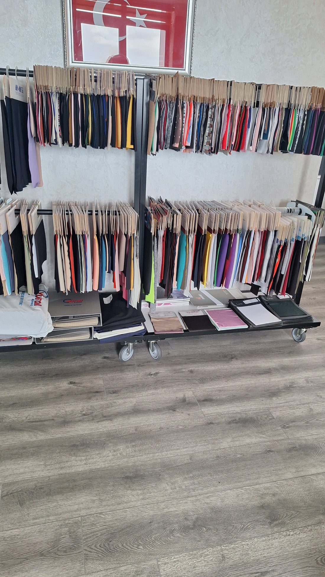 Musterstoffe und Ausstellungsstoffe 