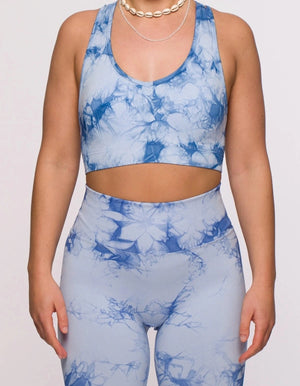 Ocean Breeze Crop Top - Blue