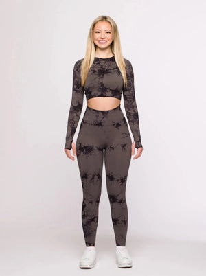 Black Shadow Set Longversion 2 Teiler - Grey