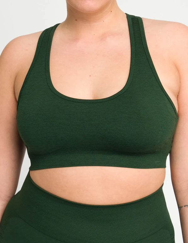 Scultp Crop Top / Curvy Fit Edition (XL) - Fir Green