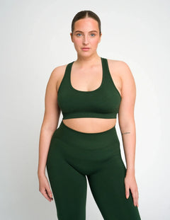Scultp Crop Top / Curvy Fit Edition (XL) - Fir Green