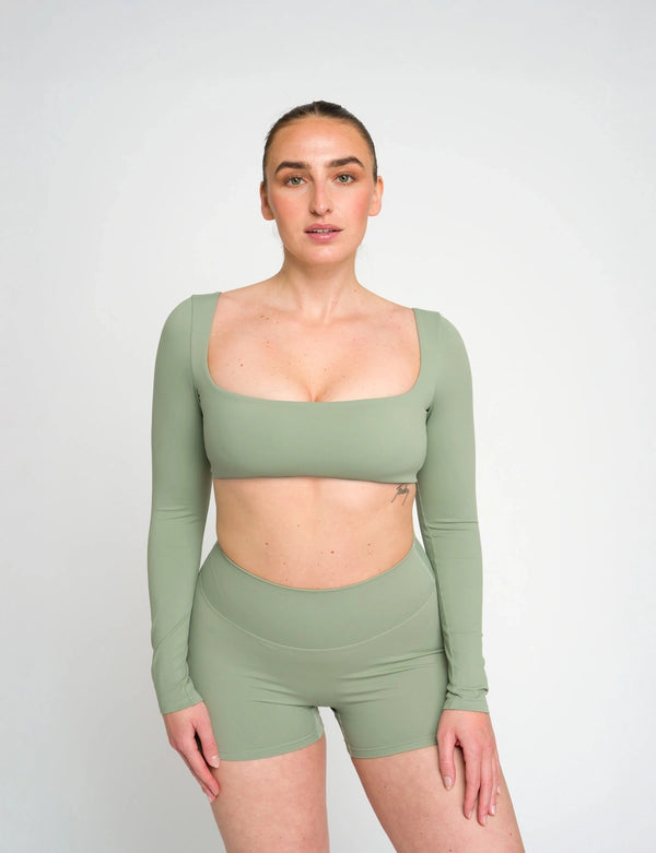 Alana Motion Shorts - Sage Green