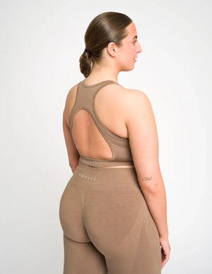 Scultp Crop Top / Curvy Fit Edition (XL) - Braun