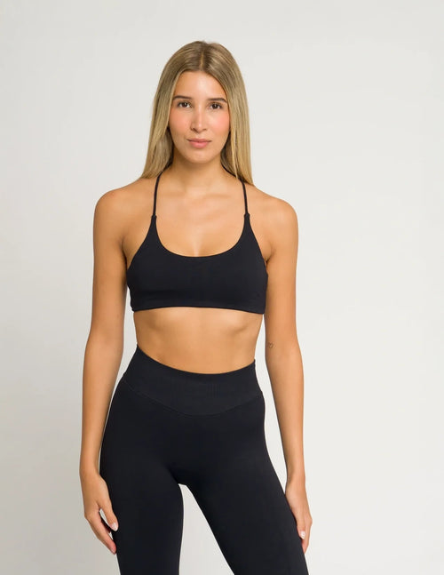 Alya Sport Crossback Bra - Black